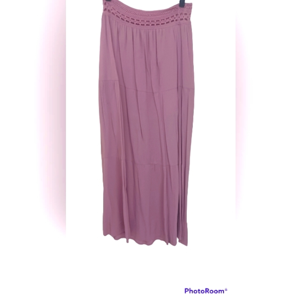 🌸❤️💕 Pink Bohemian Maxi Skirt (Medium) - Picture 1 of 4
